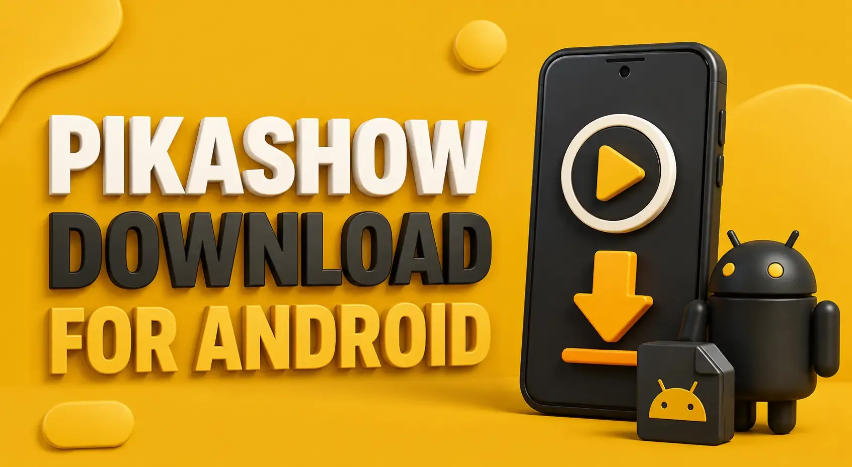 Pikashow download for Android shown on a smartphone