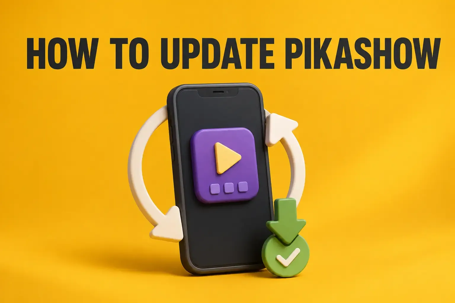 Updating Pikashow APK on an Android phone