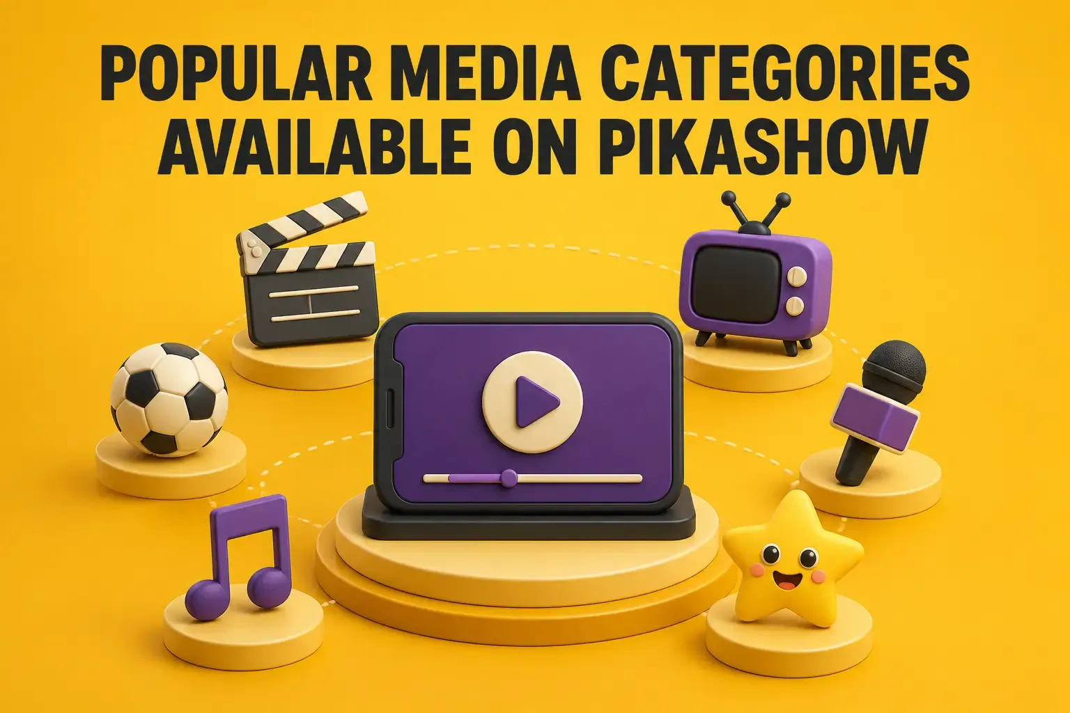 Popular media categories Pikashow media categories including movies, sports, news and kids shows